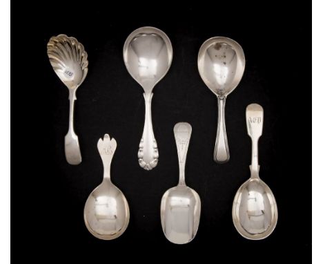 A George III silver Old English and Reeded pattern caddy spoon, maker William Eley, William Fearn & William Chawner, London, 