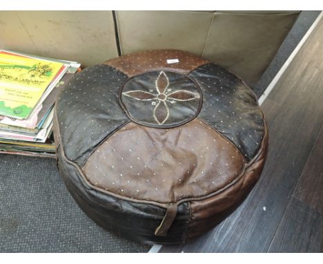 A vintage pouffe