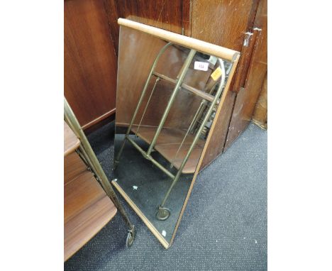 A beech effect dressing table mirror adjustable portrait or landscape