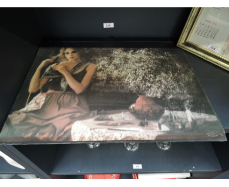 A vintage part Pireli calendar for year 1972