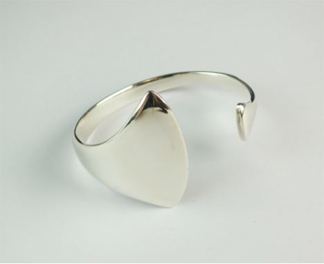 A Georg Jensen 'Peak' Bangle, designed by Bent Gabrielsen, stamped Georg Jensen 925S Denmark', weight approx 42g