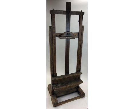 Thomas Anthony Luzny (1924-1997) A large late 19th/early 20th century artists easel, 205cm high used by the artist Tom Luzny.