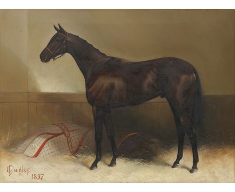 Edwin Douglas (British, 1848-1914)Persimmon - the 1896 Derby Winner  signed 'E Douglas' and dated 1897, oil on canvas29 x 39c