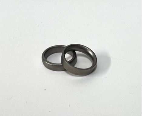 Two gents Titanium rings, both size V.
