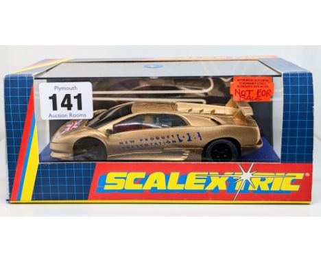 Scalextric, 1998 Retailer Range Presentation- C20269- limited edition 078/300- 'Gold Diablo Lamborghini' model slot car, boxe