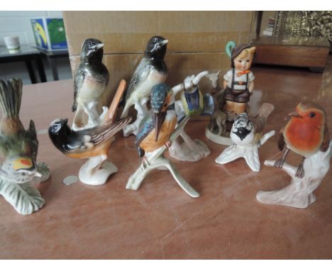 A collection of Goebel birds and similar 