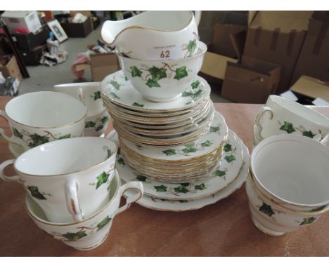 A part tea service, Colclough 'Ivy leaf'
