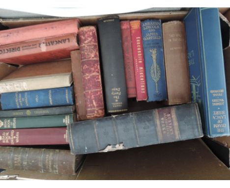 A selection of vintage volumes including Wardlock and Co's illustrated guide book 'the Lake district'