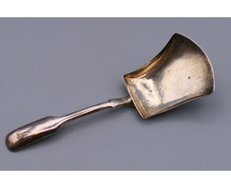 A George III silver caddy spoon by Joseph Taylor, Birmingham 1808.  9.75 cm long. 