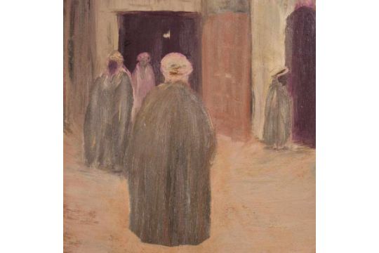 Orientalische Strassenszenerie Gemalde Ol Auf Leinwand Ca 80 X 60 Cm Ungerahmt Unsigniert