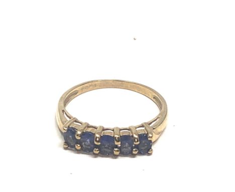 9ct gold tanzanite ring (1.9g) 