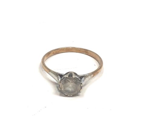 9ct gold paste ring (2g) 