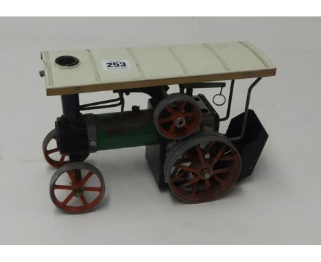A Mamod steam traction engine.