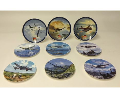 Approx. 21 various collectors plates including Royal Worcester limited edition Hero's of the Sky plates (6), Danbury Mint, Ne