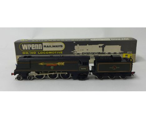 Wrenn Railways OO gauge W2266, Golden Arrow B.R., City of Wells, boxed.