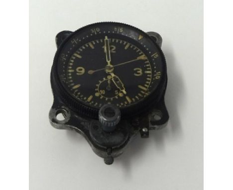 A German aircraft chronometer clock possibly by Junghans.