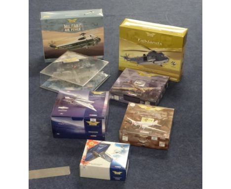 Corgi Aviation Archive 6 various scale models including Westland Sea King Helicopter and Sikorsky Sea King Presidential helic