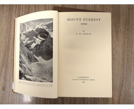 BRUCE C. G.&nbsp;&nbsp;The Assault on Mount Everest, 1922. Illus. &amp; fldg. &amp; other maps. Orig. maroon cloth, light wea