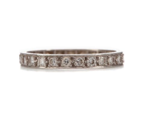 DIAMOND ETERNITY BAND,the round brilliant cut diamonds totalling approximately 0.80 carats, unmarked, size R, 2.7g