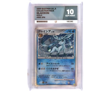 Pokemon TCG - Shaymin LVL.X Collection Pack Japanese Glaceon Holo 005/012 - ACE Gem Mint 10 Condition Report:  ACE 10 