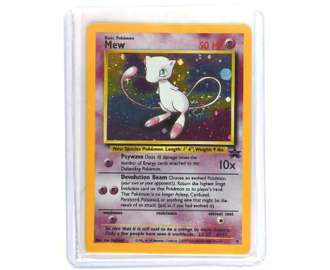 Pokemon TCG. Wizards of the Coast Black Star Mew Promo Holo 9. This item is from the collection of the former Managing Direct