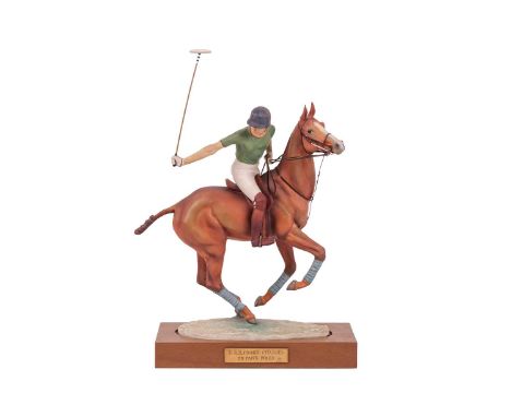 A Royal Worcester limited edition model, 'His Royal Highness Prince Charles on Pan's Folly', modelled by Lorne McKean, with p