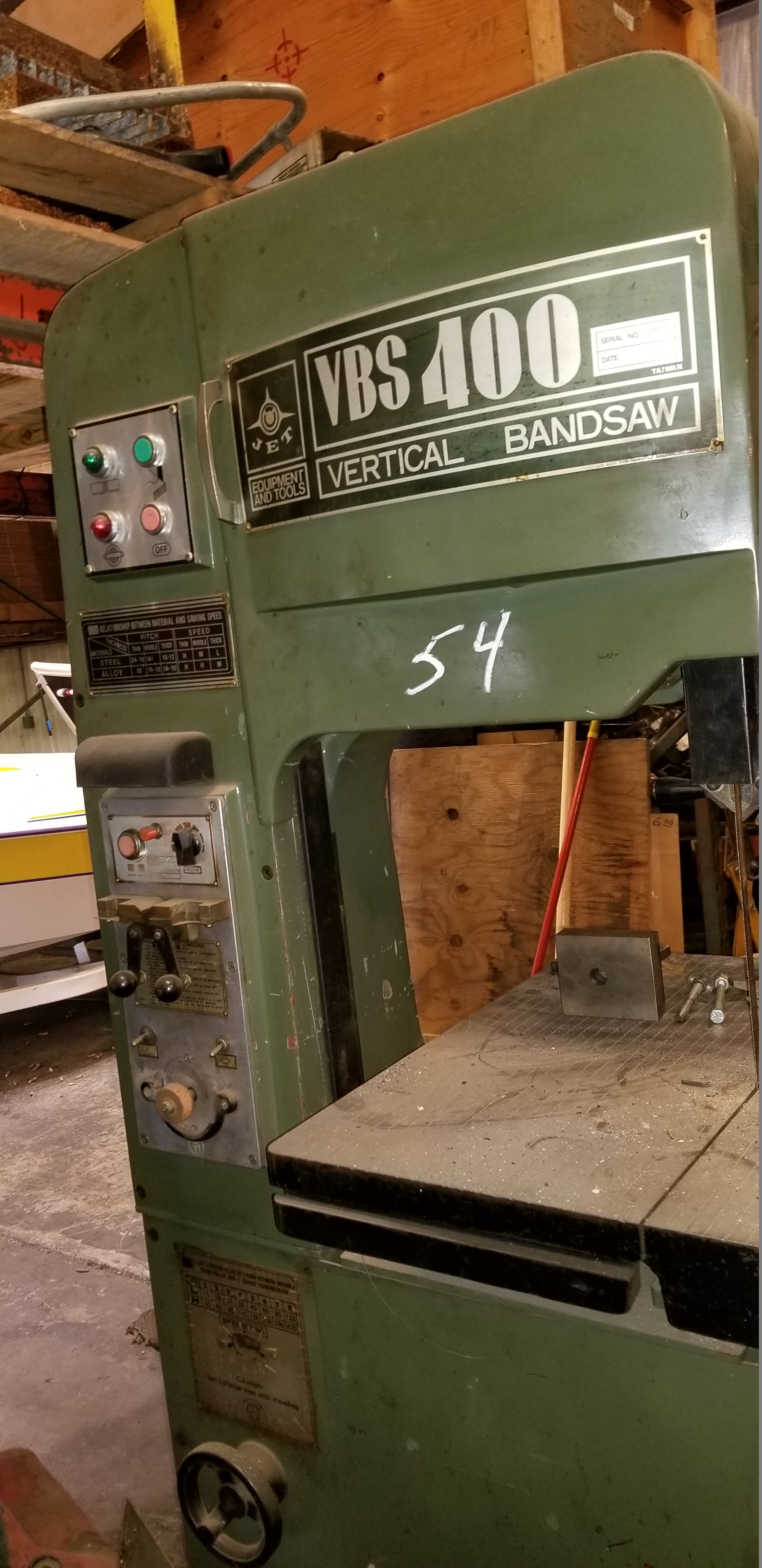 Jet VBS 400 Vertical Band Saw