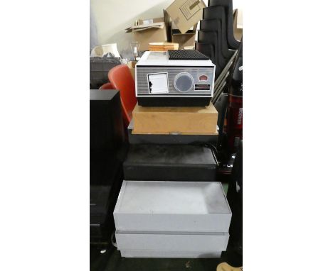 A Braun Paximat Slide Projector, Slide Boxes etc 