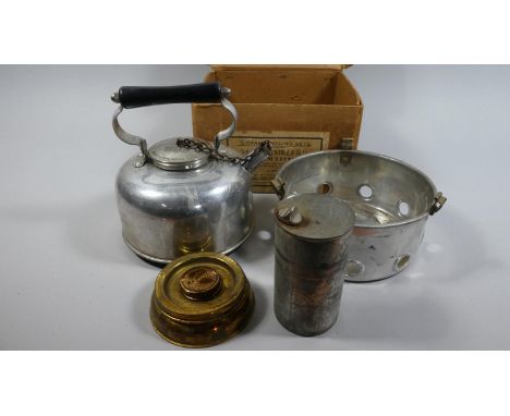 A Vintage Sirram Rambler Kettle with Burner Stand 