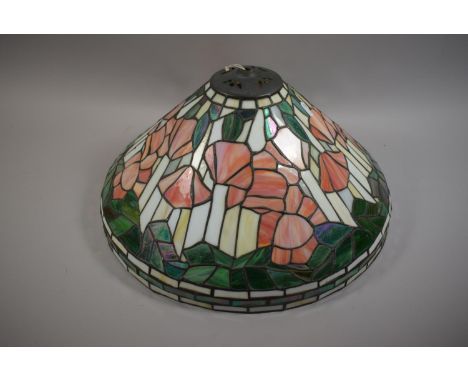 A Reproduction Tiffany Style Light Shade, 45cm Diameter 