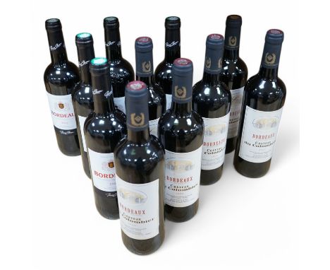 Eleven bottles Chateau du colombier, Bordeaux, 2022/2023. Condition - good