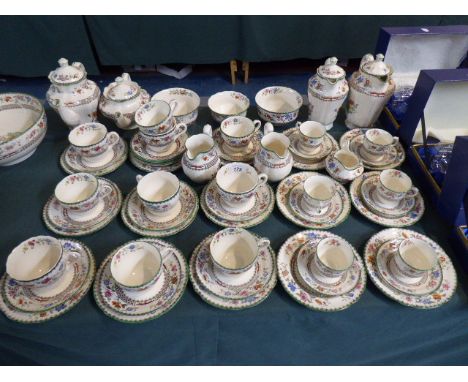 A Large Collection of Copeland Spode Chinese Rose Tea and Coffee Wares to Include Fifteen Trios, Two Coffee Pots, Two Teapots