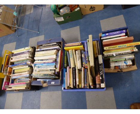 Four Boxes of Books on Dress Making, Gardening, Chess Etc