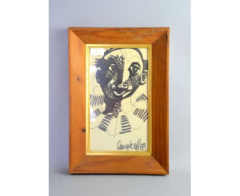 Campbell portrait of a man signed watercolour dated 59.   