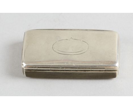 Victorian silver snuff box vesta by CWSD, Birmingham 1854 .   