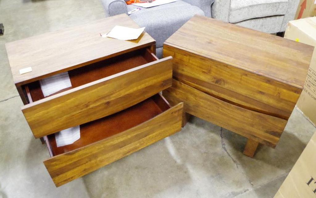 [2] MODUL FURNITURE RIVINA Nightstands 480 Retail (see description