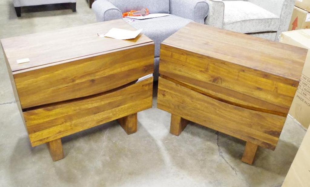 [2] MODUL FURNITURE RIVINA Nightstands 480 Retail (see description