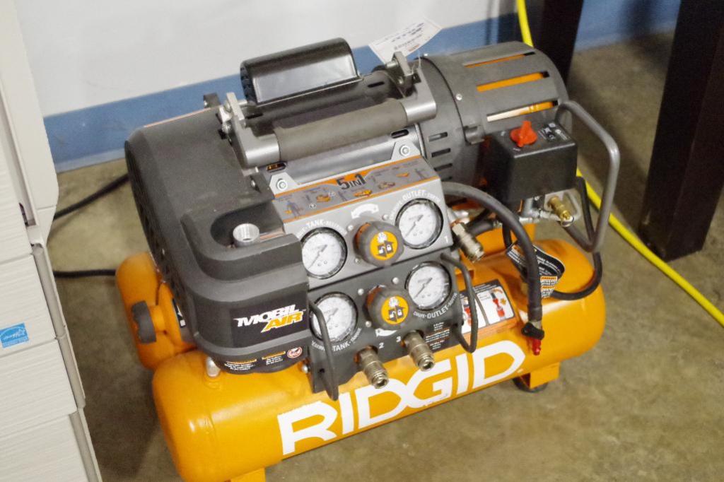 RIDGID 5Gal. 150 PSI TriStack Portable Electric Air Compressor, M/N