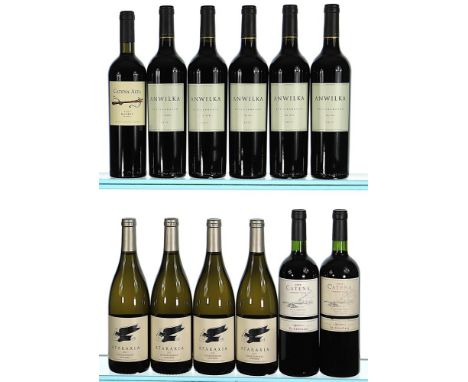 2003 Catena, Alta Malbec, Mendoza 1x75cl 2009 Catena, Cabernet Franc, Mendoza 2x75cl 2015 Anwilka, Stellenbosch 5x75cl 2015 A