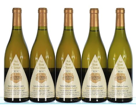 2011 Au Bon Climat, Los Alamos Vineyard Chardonnay, Santa Barbara County 5x75cl  These wines have been stored in perfect cond