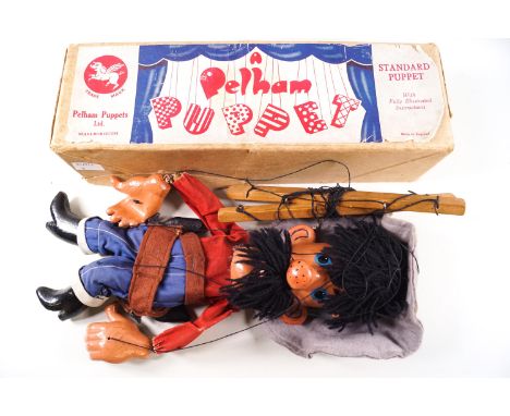 A Pelham Puppet 'Hank' ,1953, with original instructions and box, together with All Television and Radio Fun T.V. Comic Annua