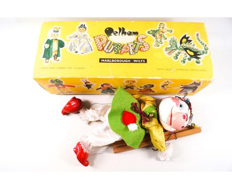 A Pelham Puppet 'Cow', 1963, with cloth tag, original instructions and box