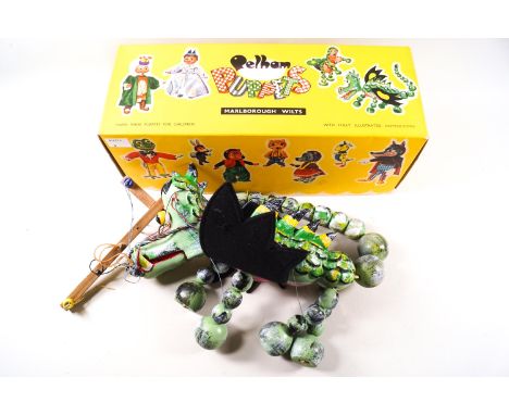 A Pelham Puppet 'Mother Dragon' 1960's, with original instructions, boxed with applied label