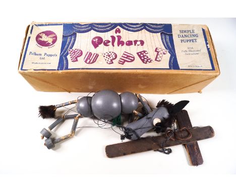 A Pelham Puppet 'Donkey', 1950's, with original carrot, boxed