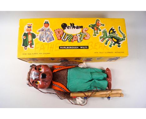 A Pelham Puppet 'Father Bear' ,1963 with original cloth tag, box stamped 'Father Bear' and later inscribed