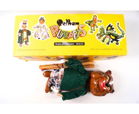 A Pelham Puppet 'Bulldog',1963, with cloth tag, original instruction leaflet, box stamped 'Bulldog'