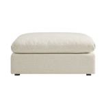 Lutyens Beige Linen Blend Modular Sofa, Stool - RRP £369.99. - ER41