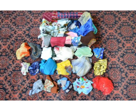 A collection of mostly silk vintage scarves to include Jacqmar, Jerry Frost etc.