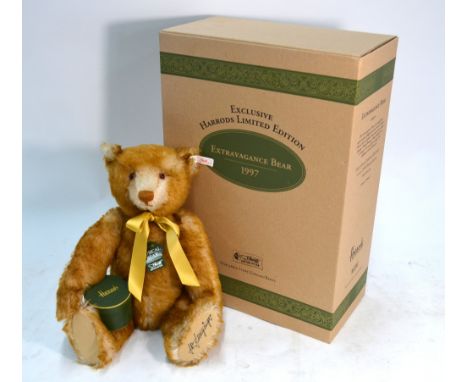 Steiff 'The Extravagance Bear', Harrods exclusive edition, limited edition 192/2000. Swiss musical movement playing 'Hey Big 