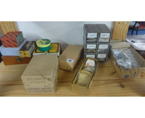 Various branded watch parts including Rolex, including Rolex Oyster Perpetual 200m = 660ft Submariner' black watch dial, Tiss
